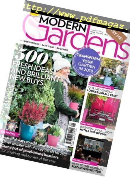 Modern Gardens – January 2018 Cover