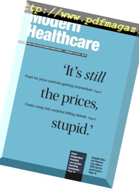 Modern Healthcare – February 25, 2019 Cover