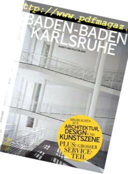 Monopol Sonderheft – Baden-Baden Karlsruhe 2019