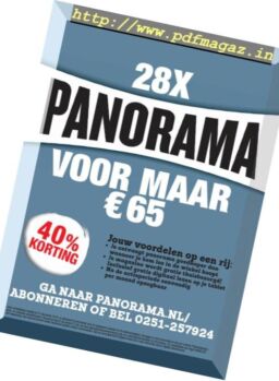 Panorama Netherlands – 30 januari 2019
