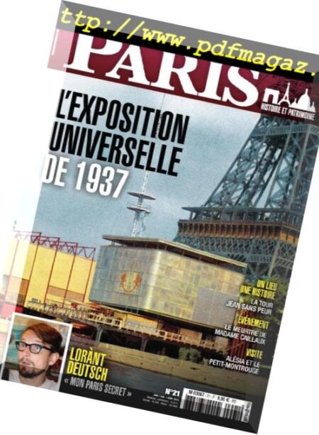 Paris de Lutece a nos jours – juin 2018 Cover