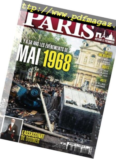 Paris de Lutece a nos jours – mars 2018 Cover