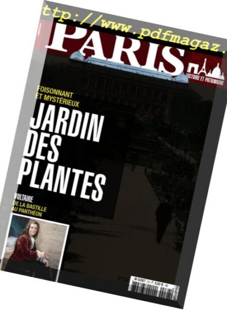 Paris de Lutece a nos jours – novembre 2018 Cover
