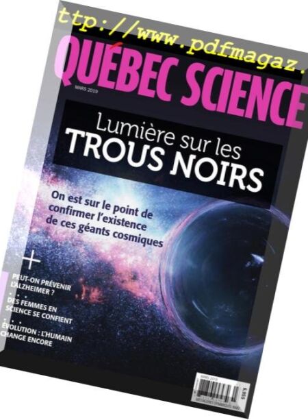 Qu bec Science – Mars 2019 Cover