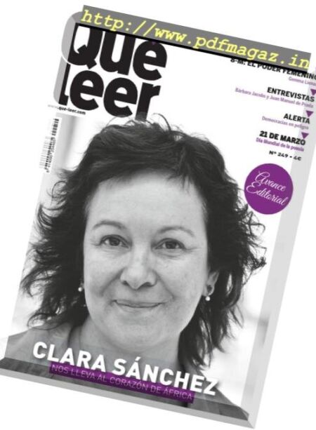 Que leer – marzo 2019 Cover