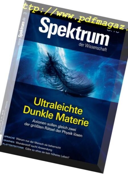 Spektrum der Wissenschaft – Marz 2019 Cover