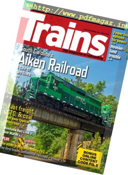 Trains – April 2019 Cover