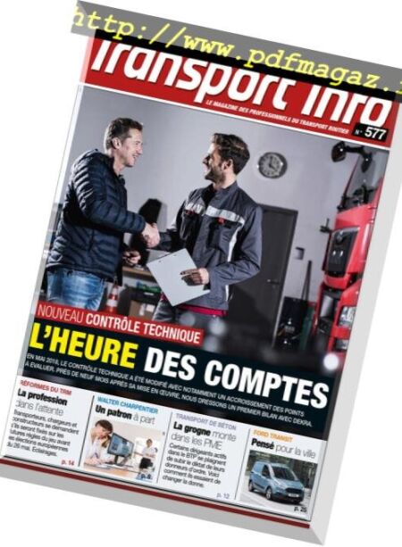 Transport Info – 22 fevrier 2019 Cover