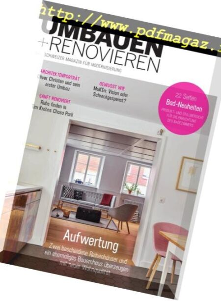 Umbauen + Renovieren – Marz-April 2019 Cover