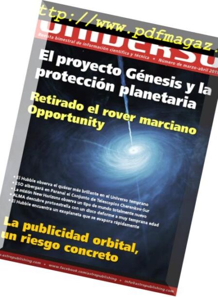 Universo – Marzo-Abril 2019 Cover