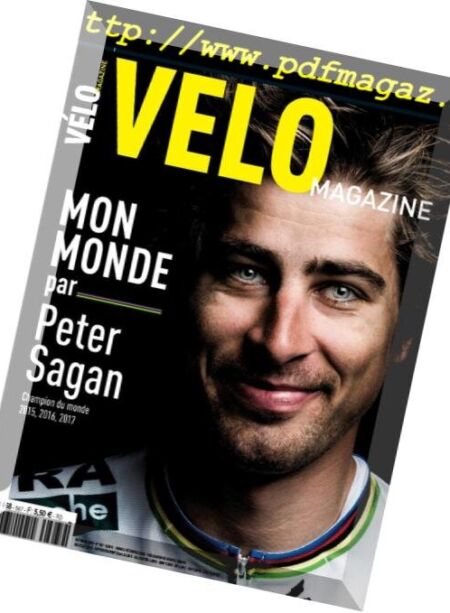 Velo Magazine – septembre 2018 Cover