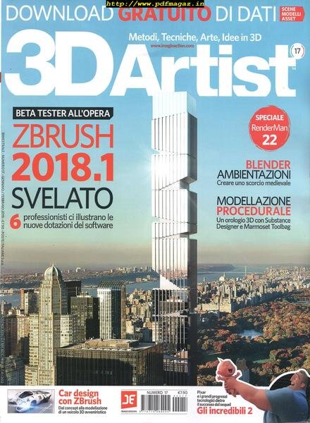 3D Artist Italia – Gennaio-Febbraio 2019 Cover