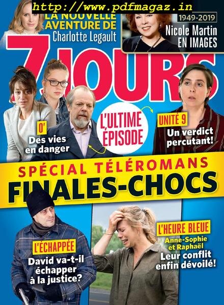7 Jours – 29 mars 2019 Cover