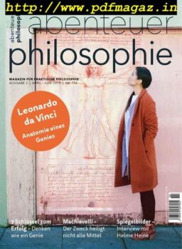 Abenteuer Philosophie – April-Juni 2019