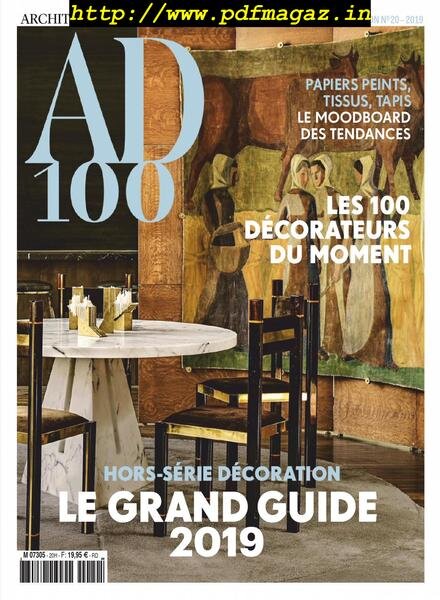 AD Architectural Digest France – avril-mai 2019 Cover