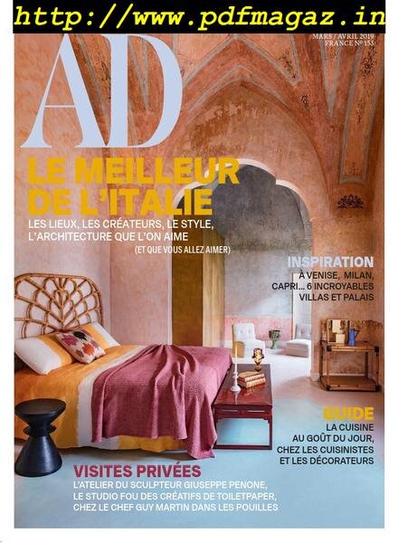 AD Architectural Digest France – mars 2019 Cover