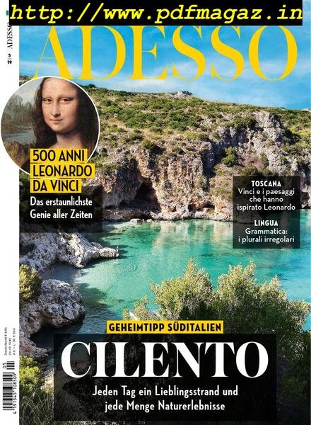 Adesso – Maggio 2019 Cover