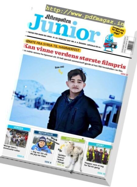 Aftenposten Junior – 19 februar 2019 Cover
