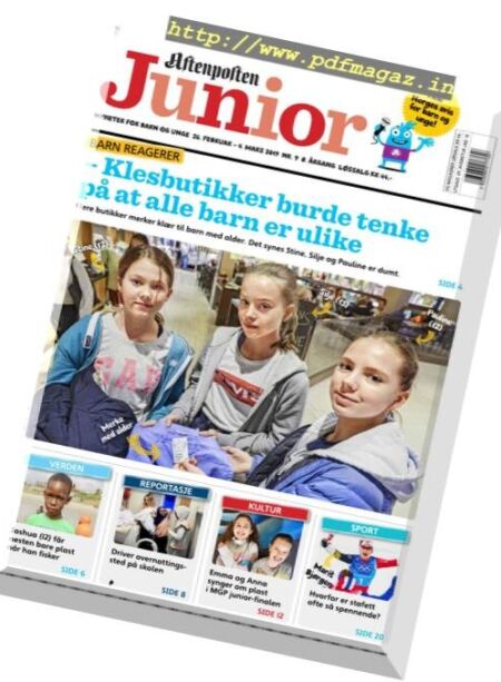 Aftenposten Junior – 26 februar 2019 Cover
