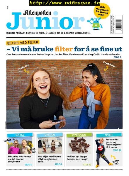 Aftenposten Junior – 30 april 2019 Cover