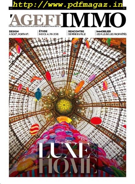 Agefi Immo – mars-avril 2019 Cover