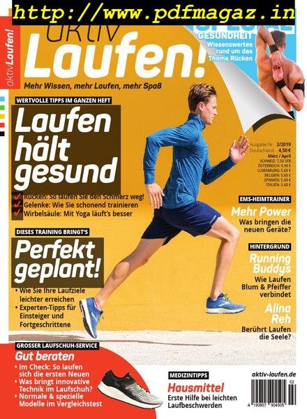 Aktiv Laufen – Marz-April 2019 Cover