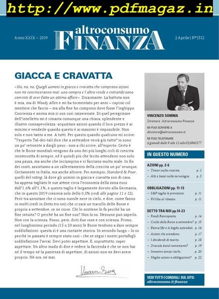 Altroconsumo Finanza – 2 Aprile 2019 Cover