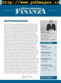 Altroconsumo Finanza – 9 Aprile 2019