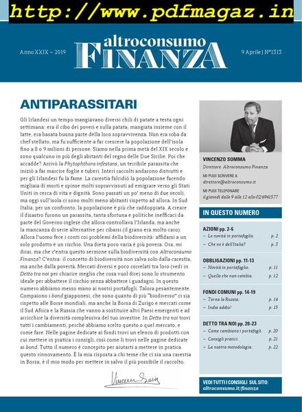 Altroconsumo Finanza – 9 Aprile 2019 Cover