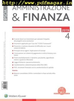 Amministrazione & Finanza – Aprile 2019