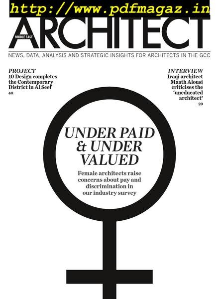 Architect Middle East – April 2019 Cover
