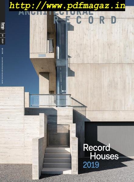Architectural Record – April 2019 Cover