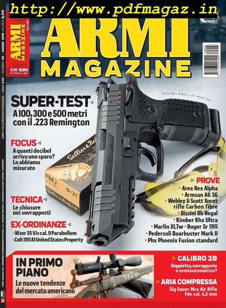 Armi Magazine – Marzo 2019 Cover