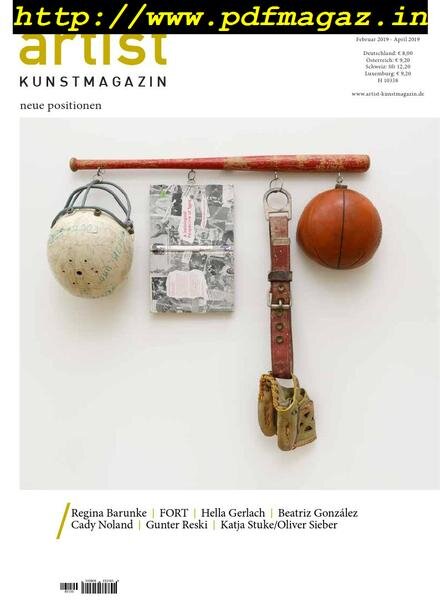 Artist Kunstmagazin – April 2019 Cover