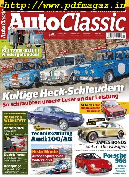 Auto Classic – April 2019 Cover