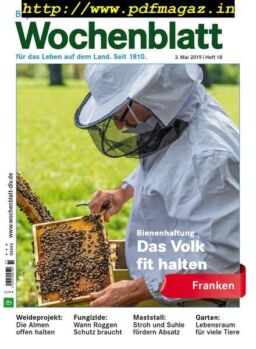 Bayerisches Landwirtschaftliches Wochenblatt Franken – 02 Mai 2019