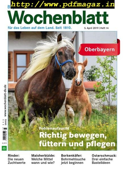 Bayerisches Landwirtschaftliches Wochenblatt Oberbayern – 04 April 2019 Cover