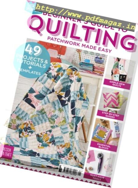 Beginner’s Guide to Quilting – January 2019 Cover