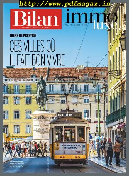 Bilan Immoluxe – Avril 2019 Cover