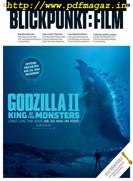 Blickpunkt Film – 29 April 2019 Cover