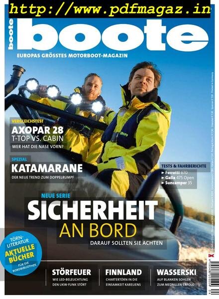Boote – April 2019 Cover