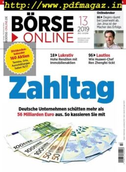 BOrse Online – 28 Marz 2019