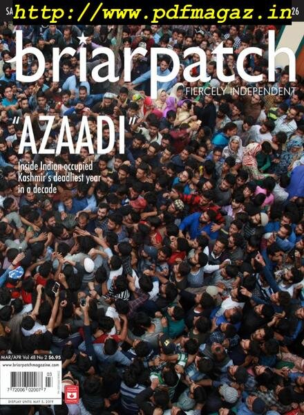 Briarpatch – March-April 2019 Cover
