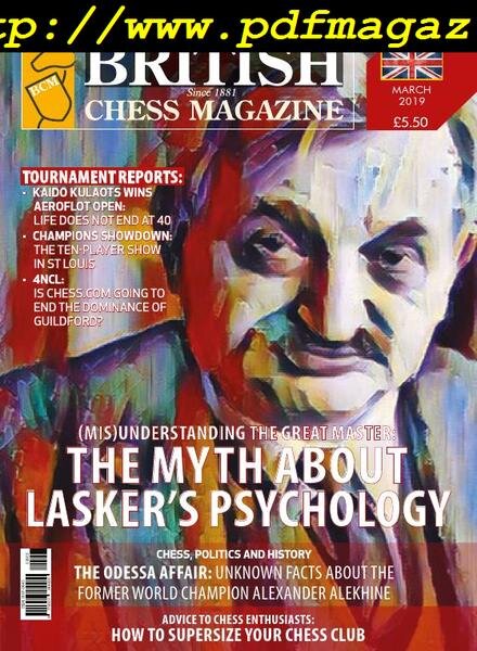 British Chess Magazine – March 2019 Cover