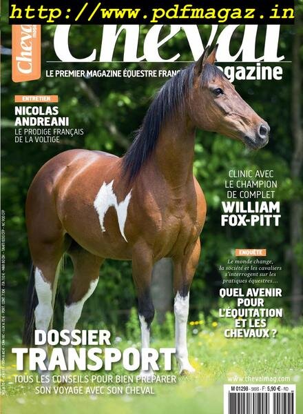 Cheval Magazine – avril 2019 Cover
