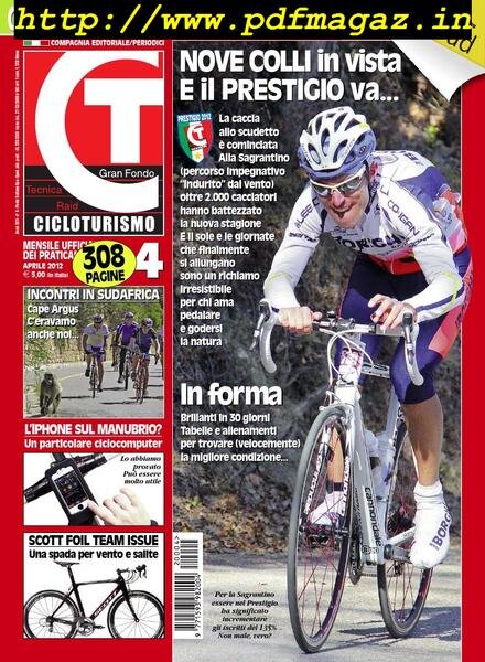 Cicloturismo – Aprile 2012 Cover