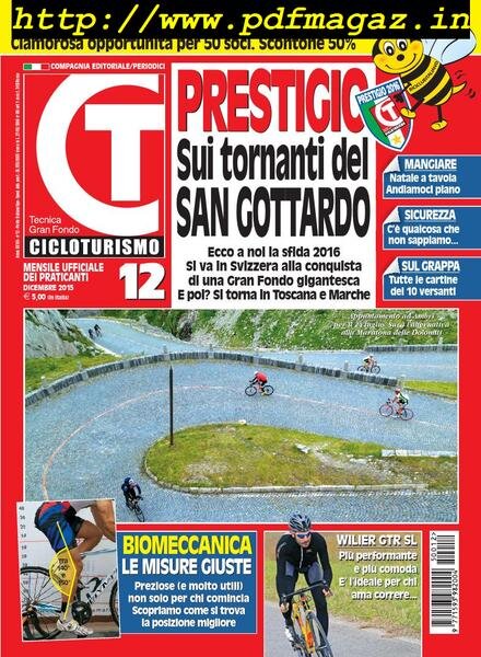 Cicloturismo – Dicembre 2015 Cover