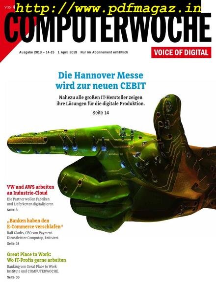 Computerwoche – 01 April 2019 Cover