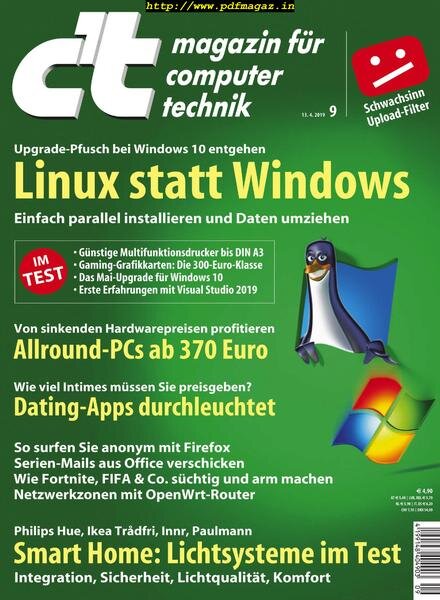 c’t Magazin – 13 April 2019 Cover