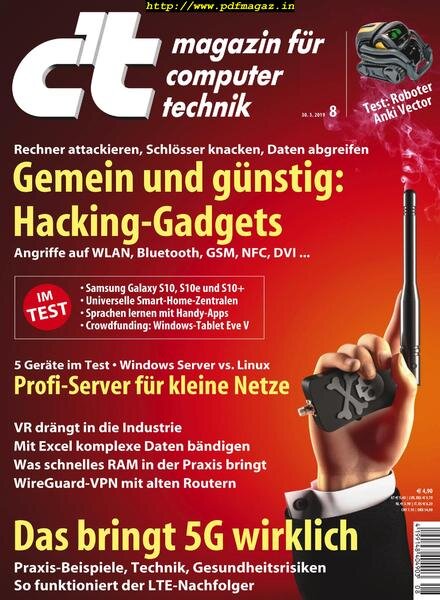 c’t Magazin – 30 Marz 2019 Cover